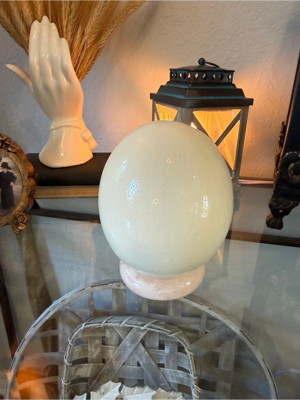 Large Real Blown Ostrich Egg - Picture 8 of 17